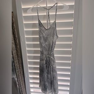 Motherhood Maternity Black & White V Neck Maternity Dress